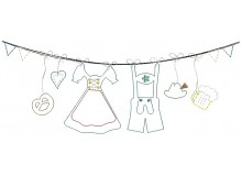 Stickdatei - Bayrisches Wäscheleine